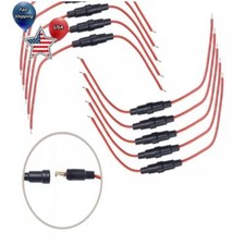 6x30mm Inline Fuse Holder Fast-Blow Screw Type Fuse Holder with Wire 5x20mm