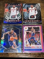 Lot 4 Obi Toppin Cards Prizm Crusade RWB & Fastbreak, Select Blue, Purple Hoops
