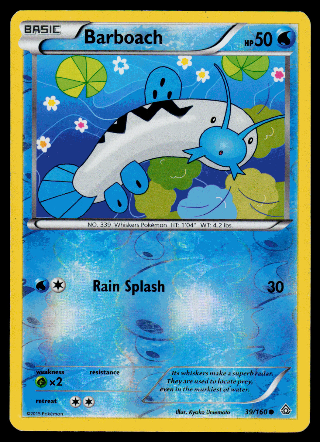 Pokemon - XY - Primal Clash Barboach 39/160 Reverse Holo - LP