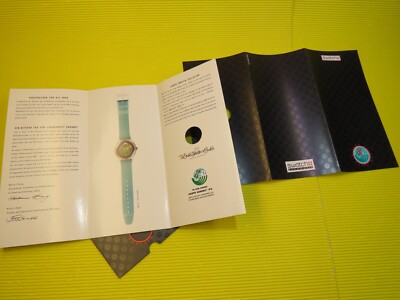 2 Original Swatch WERBEPROSPEKTE / Flyer - Automatic TIME TO MOVE