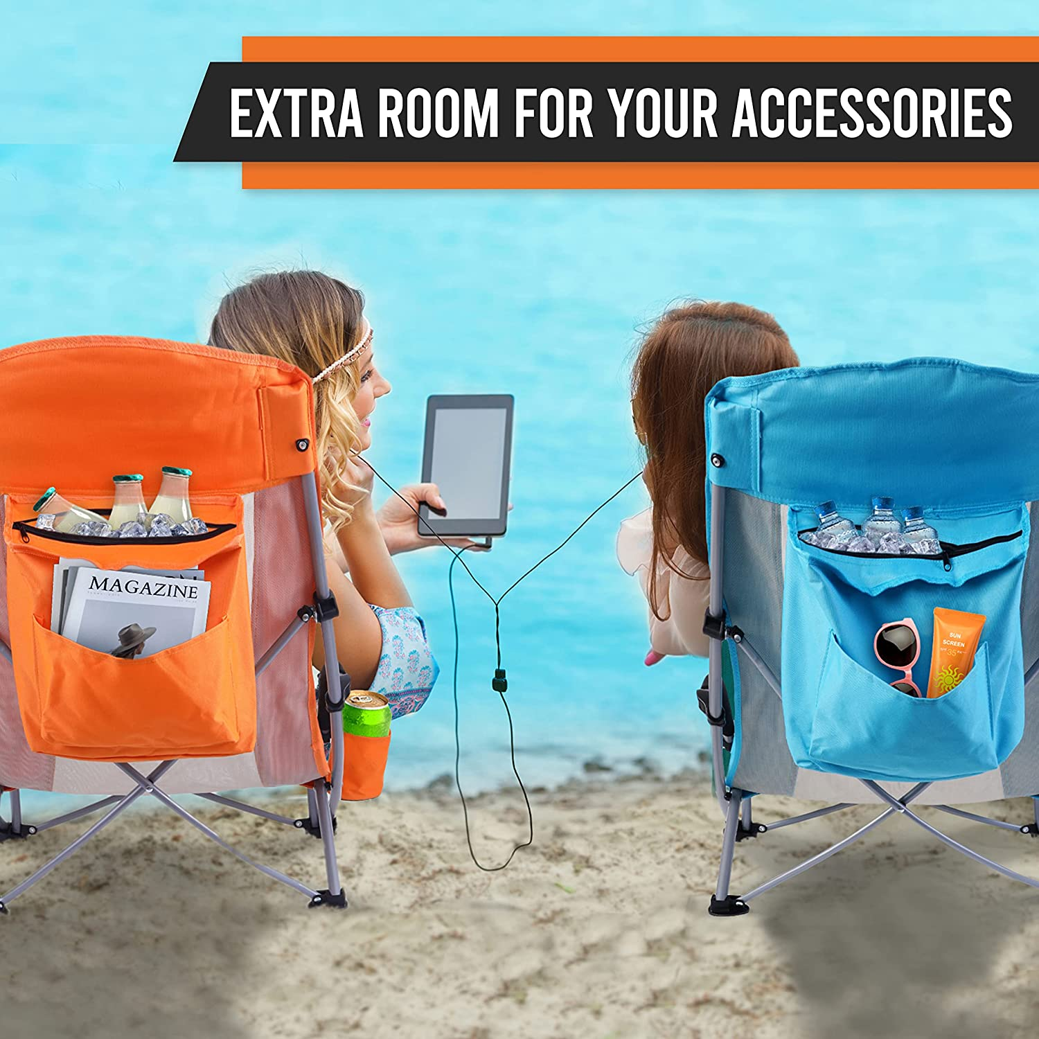 high beach chairs for adults