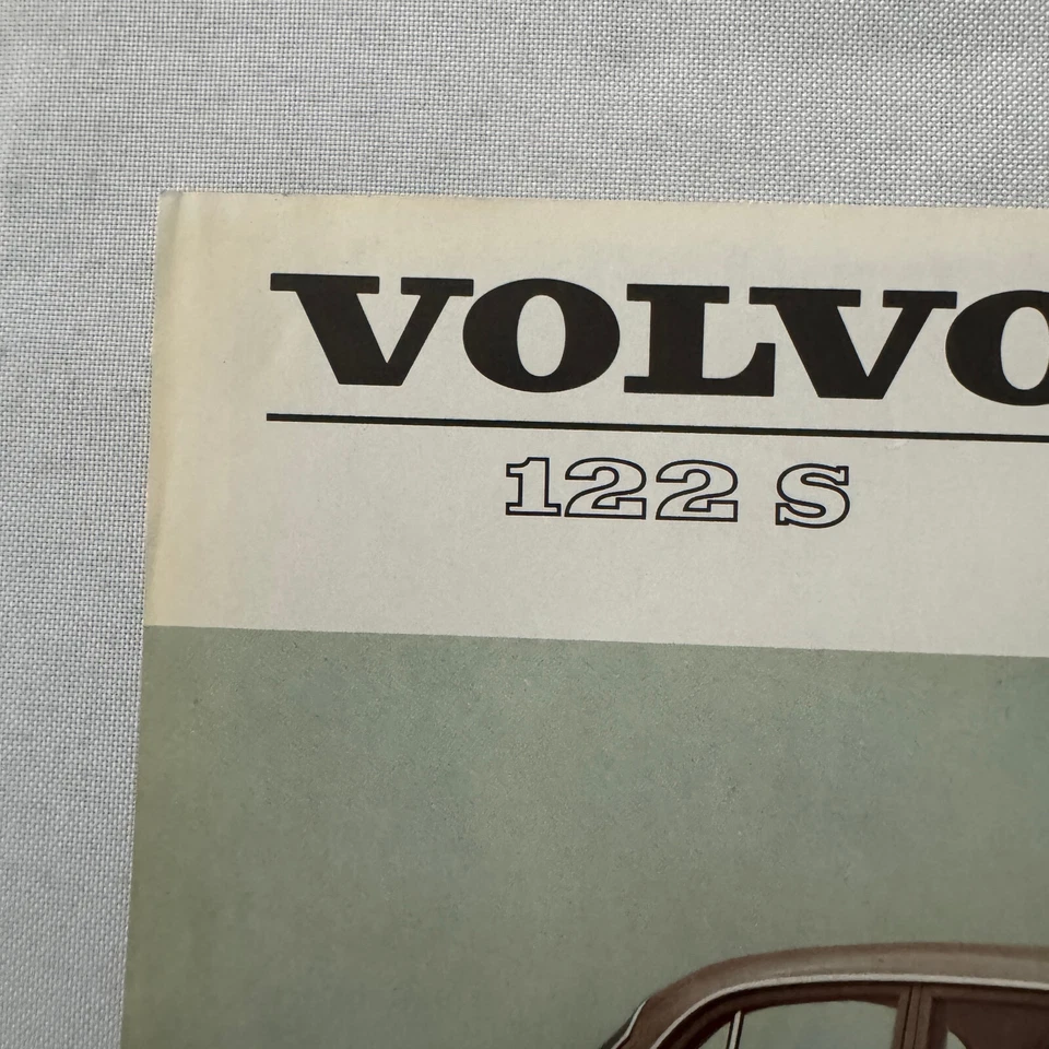 Folleto de venta de autos sedán Volvo 122S catálogo publicidad vintage Volvo 122 S Foto 2 de 4