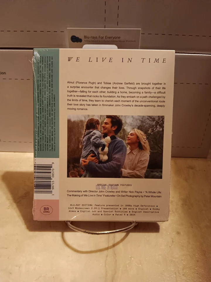 NEW We Live in Time Blu-ray DigiPack A24 [2024] Shop Exclusive - Ships Next Day - Image 3 of 4