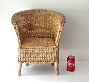 child size wicker chair