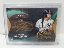2024 Topps Five Star Jasson Dominguez Auto Golden Graphs 05/30 RC Yankees