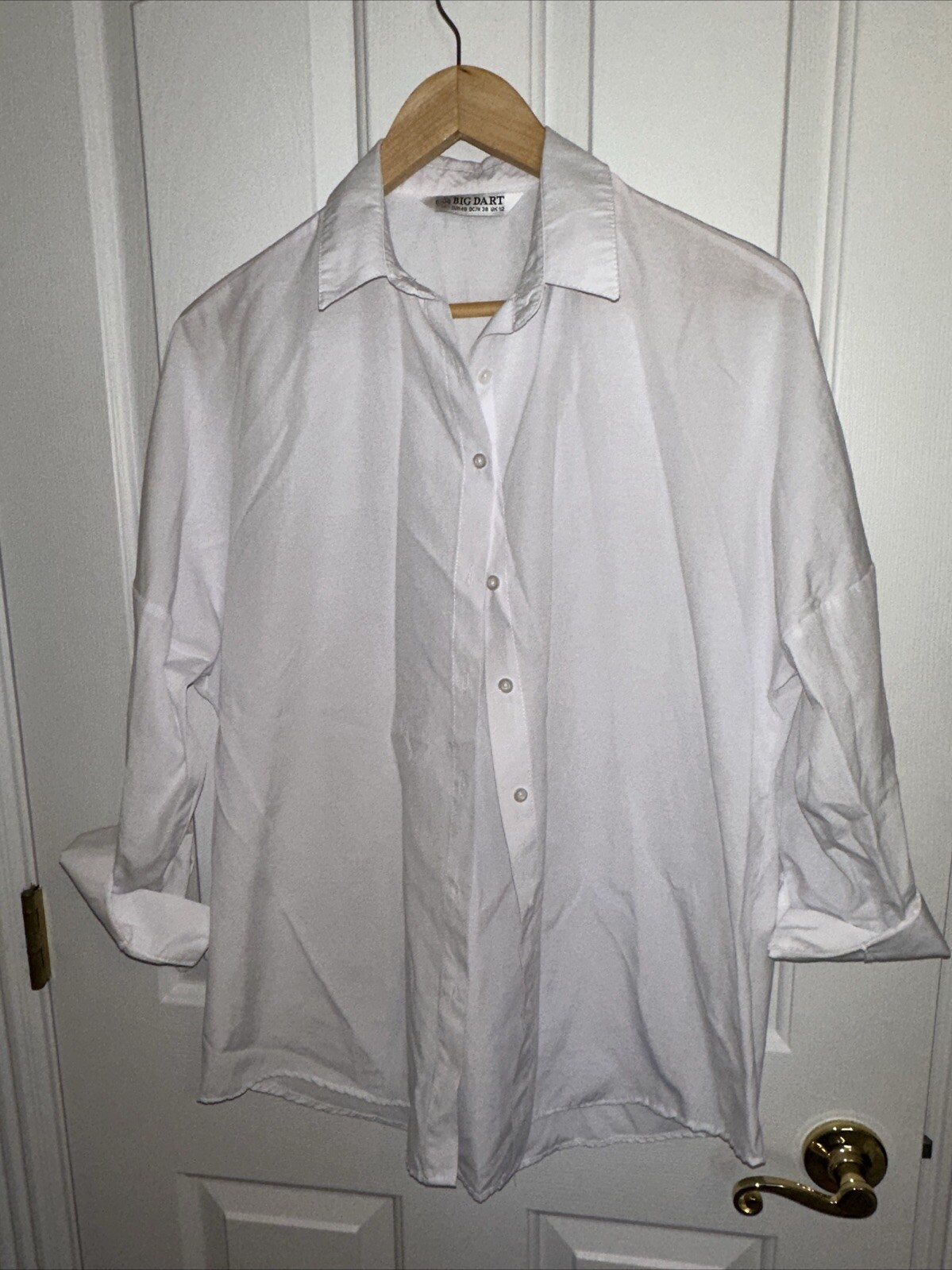 Big Dot Amazon white button-down top - image 1