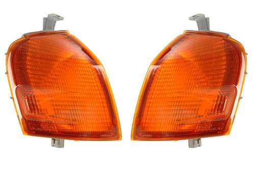 PAIR FRONT TURN INDICATOR LIGHT LAMPS SET AMBER FOR TOYOTA STARLET 1996-1999 - Picture 2 of 4