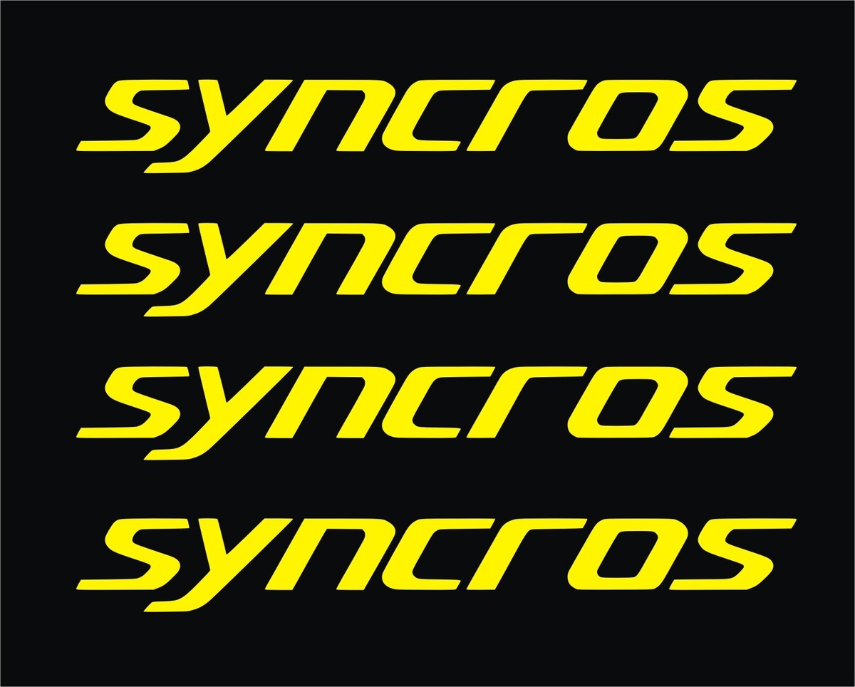 27 Autocollants Vinyles SYNCROS Déco Vélo VTT - Feuille Multicolore Cadre