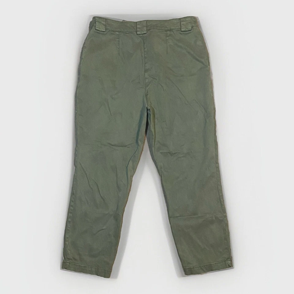 Pantalón Joie Verde Oliva XL Tensel tiro alto pierna recta elástico Foto 2 de 4