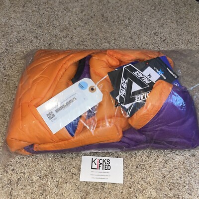 Palace P-Tex Pertex Liner Orange Purple Hibiscus Size Large Brand 