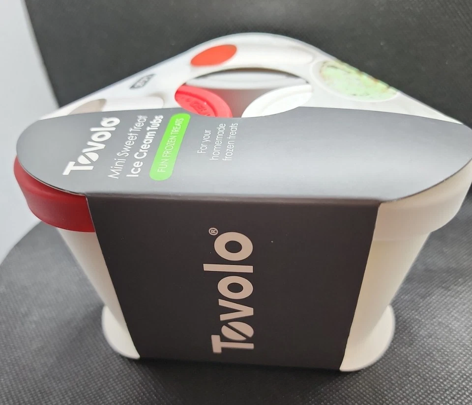 Tovolo Sweet Treats Tub Mini Set of 3 6oz Stackable  - Image 4 of 4