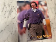 Nick Saban Signed/Autographed 8x10 Photo LSU Tigers Coach  / Kiffin mentor