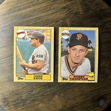 1987 Topps Robby Thompson & John Kurk High Grade Trading Card (Lot Of 2)