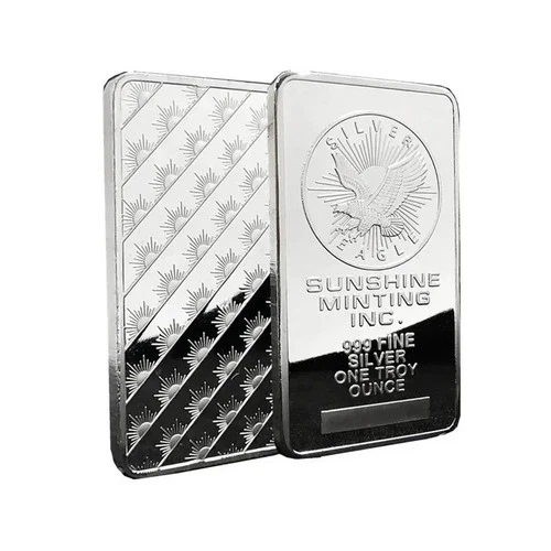 1 oz Sunshine Minting Silver Bar – .999 Fine Sealed Bullion – Troy Ounce