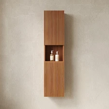 59" Tall Bathroom Wall Mounted Cabinet Storage Medicine Cabinet w/2 Doors, Shelf