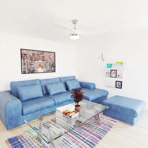 Odell 1-Light Ceiling Fan in Contemporary Style 14 Inches Tall and 52 Inches - Picture 9 of 13