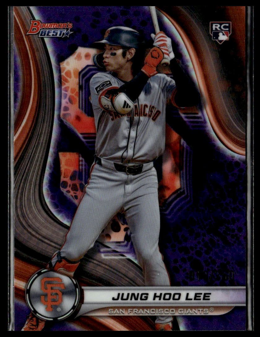 2024 Bowman's Best #57 Jung Hoo Lee Purple Mojo Refractors #/250