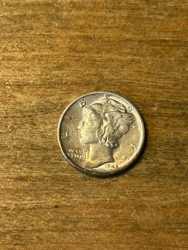 1945S Mercury Dime AU
