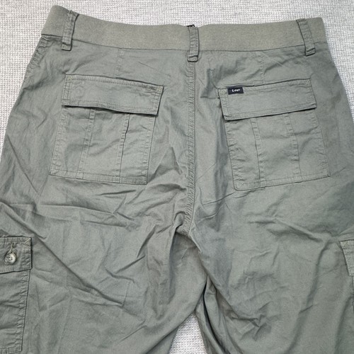 Lee Womens Cargo Capri Pants Size 16W Medium Flex-To-Go Olive Green Pockets NEW - Picture 6 of 16