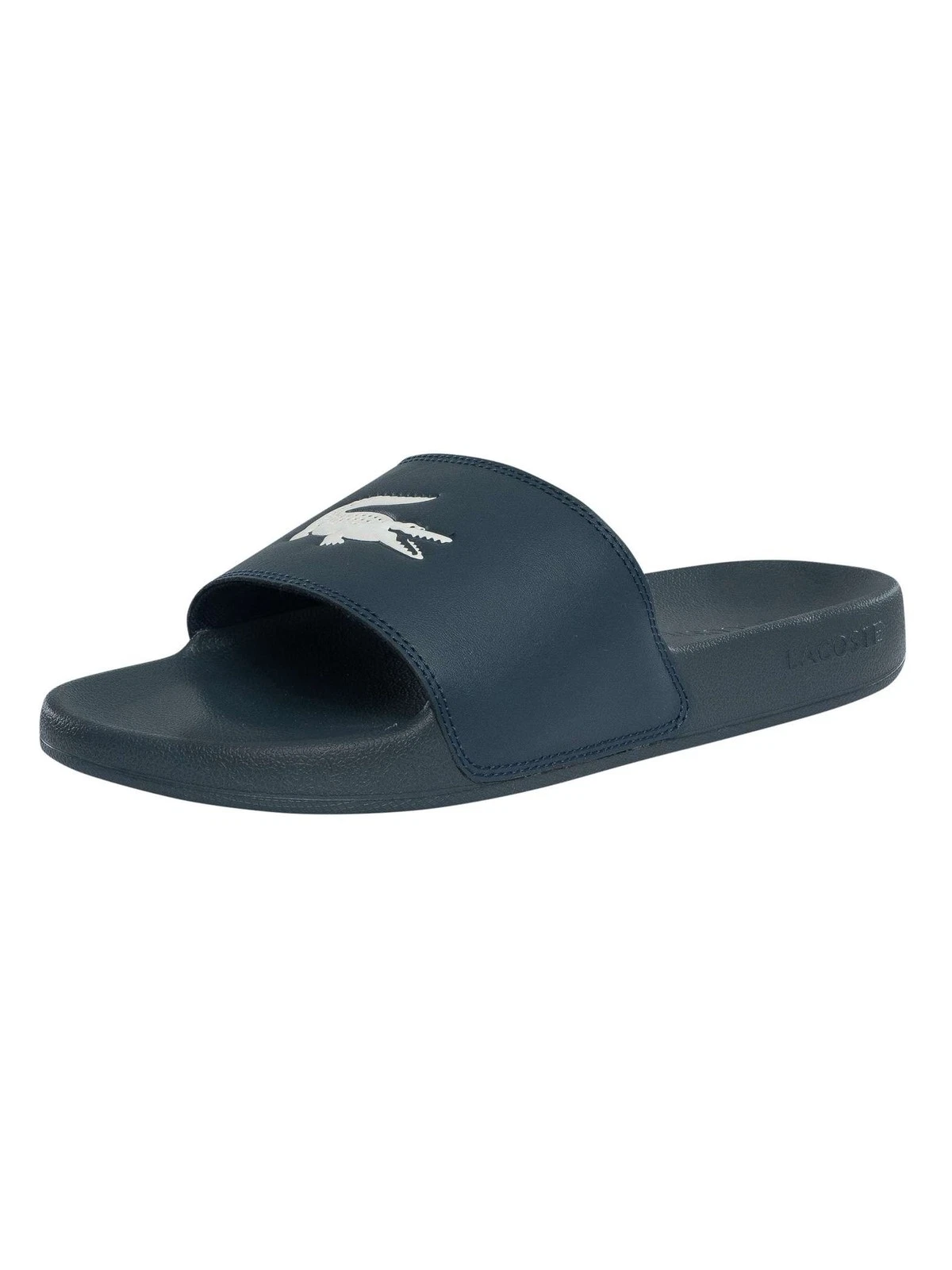 Lacoste Men's Serve 125 1 CMA Sliders, Black