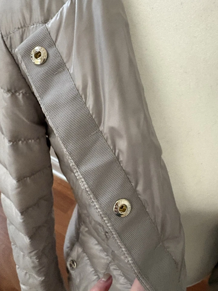 NWT HERNO DOWN PUFFER light GREY JACKET XS $750 Warm lightweight - Image 3 of 4