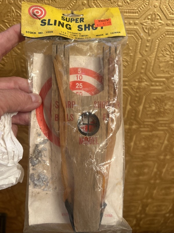 VTG T.G.&Y Super Sling Shot 1960’s Rare Rare Original Package