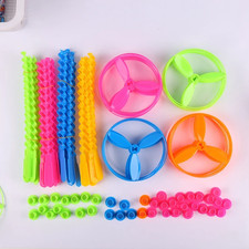 10-50Pcs Flying Disc Toys Twisty Saucers Helicopter Kids Birthday Party Favors G