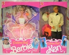 Vintage 1990 Mattel Barbie Costume Ball Dolls Barbie #7123 & KEN #7154 *NEW