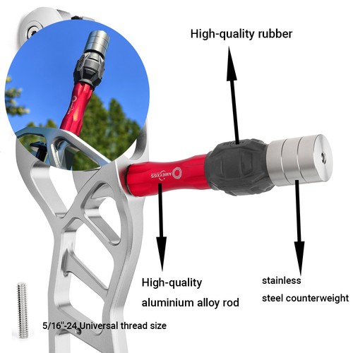 Compoundbogen Stabilisator Dämpfung Gegengewicht Stoßdämpfer Bogenschießen Jagd - Picture 3 of 17
