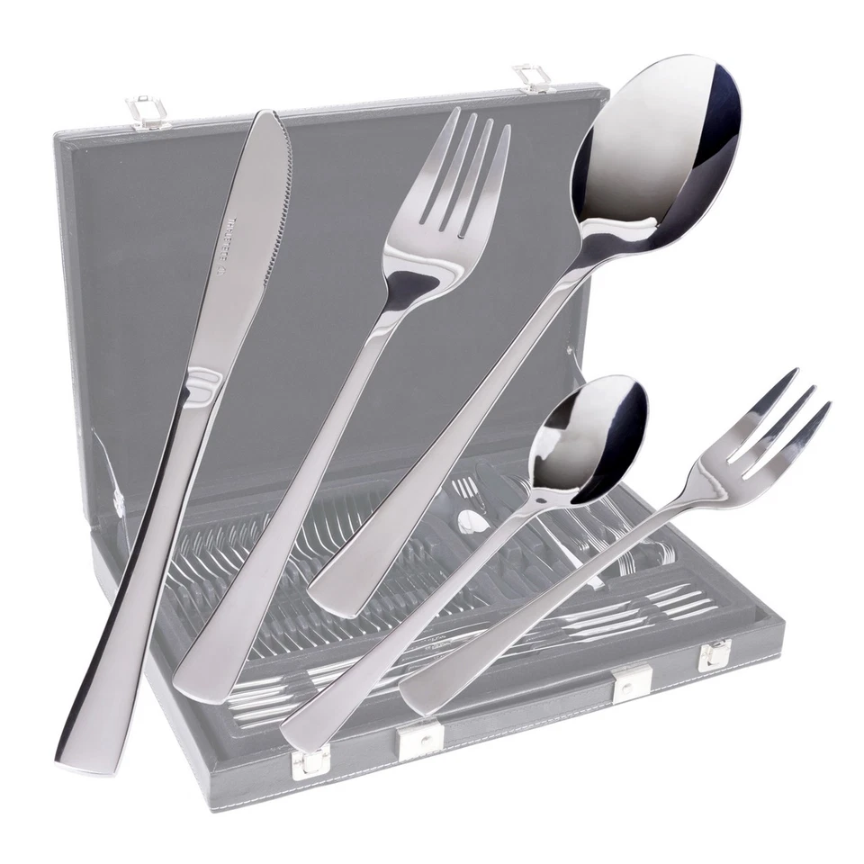 GRÄWE Tafelbesteck Besteckkoffer 12 Personen 60-teilig Besteckset Essbesteck