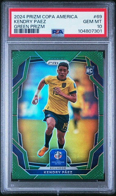Kendry Paez Green /5 & Deivid Washington /8 PSA 10 Panini Prizm Rookie RC