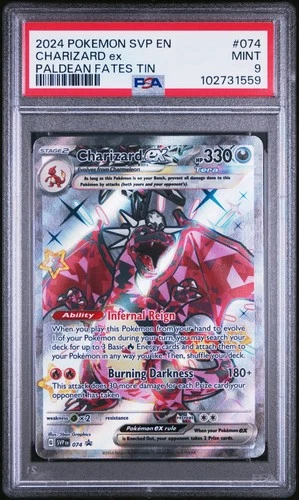 Charizard EX Black Star Promos 74/ SV PSA 9