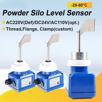 Rotary Sensor Paddle Level Switch Bulk Material Powder Silo AC220V DC24V