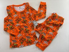 Disney Store Halloween Holiday 2 Piece Pajama Set Women s Size Large Orange NEW