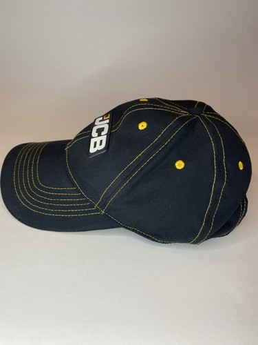 Cappello da baseball JCB Equipment nero con strapback logo regolabile per adulti - Foto 5 di 7