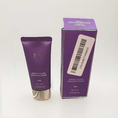 MISSHA M Perfect Cover Serum BB Cream No. 23 Natural Beige 35ml NIB Exp: 2028