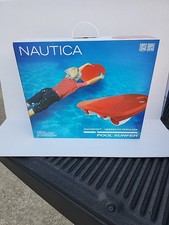 Nautica Lightweight Pool Surfer Water Scooter, 75min Runtime, 2.8MPH, Red