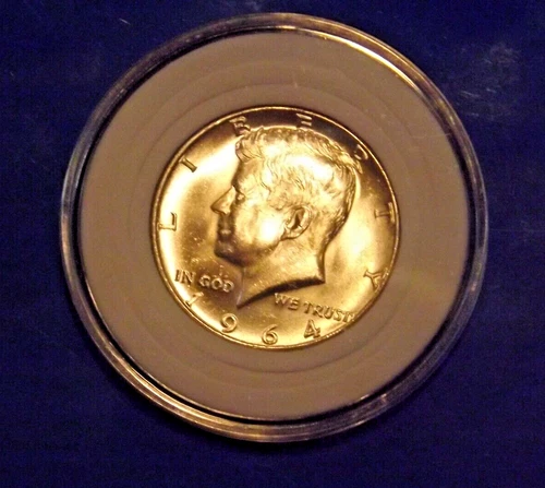 1964 & 1964D   KENNEDY HALF  DOLLARs , 90% SILVER Brilliant UNC