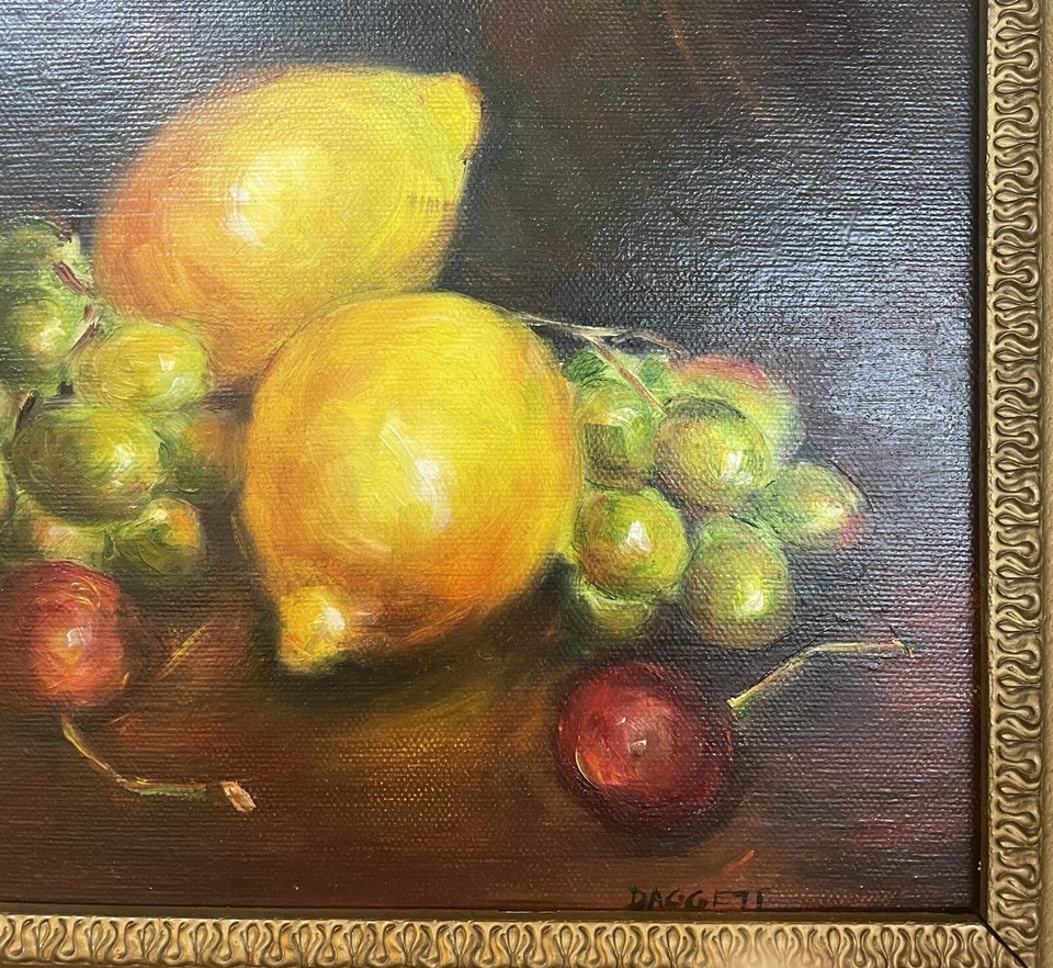 Original Oil painting on Canvas Board Contemporary original in vintage