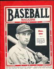 December 1937 Baseball Magazine Charles Gehringer em