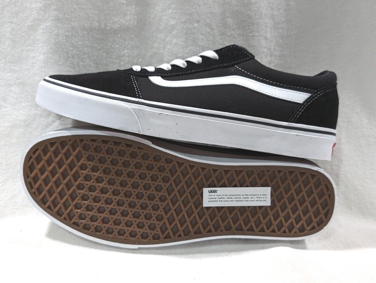 Vans Ward Suede Canvas Shoes Sneakers Black White VN0A36EMC4R Mens Size 12 NWB Vans Ward VN0A36EMC4R Men main image 3