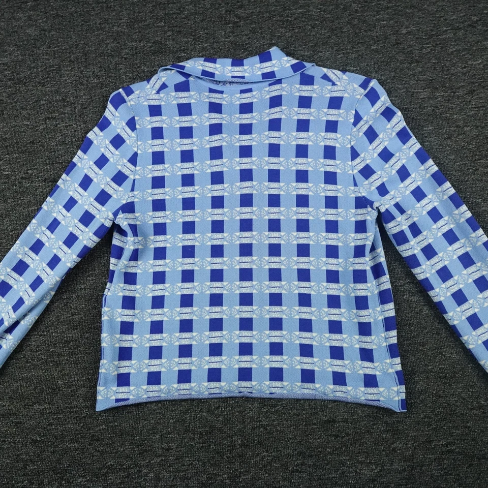 Baum Und Pferdgarten 毛衣女式超小号蓝色 Capera 格纹宽松 2023 — 第 2/4 张图片