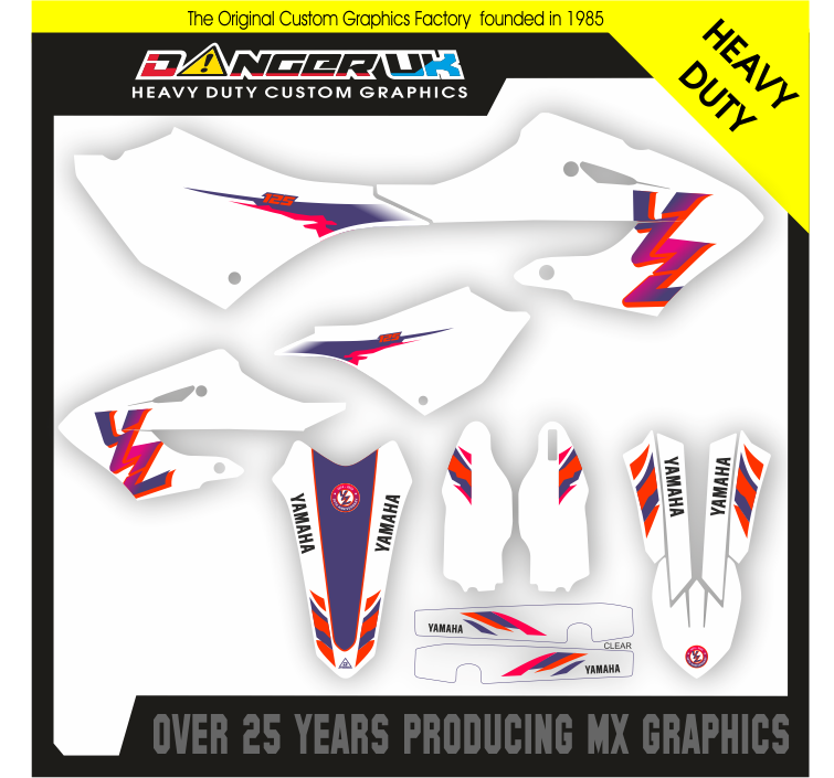 YAMAHA YZ 125 2024 50th ANNIVERSARY INSPIRED MOTOCROSS MX GRAPHICS