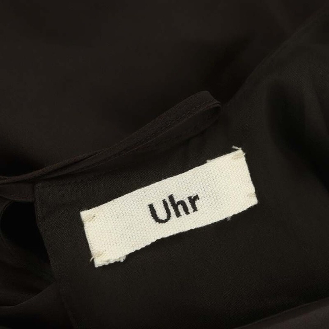 Uour Uhr Back Ribbon Sheer Dress 23SS Long Length Maxi Sleeveless  