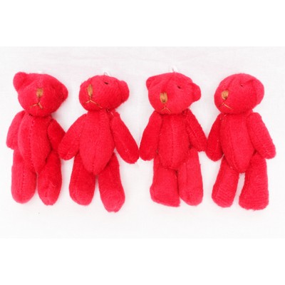 Neuf Ours En Peluche Rouge Petit Mignonne Doux Cadeau Anniversaire Noel Ebay