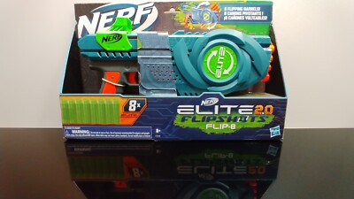  Hasbro  Elite 2.0 Flipshots  Series Flip 8 Flipping Barrel Foam Dart Blaster