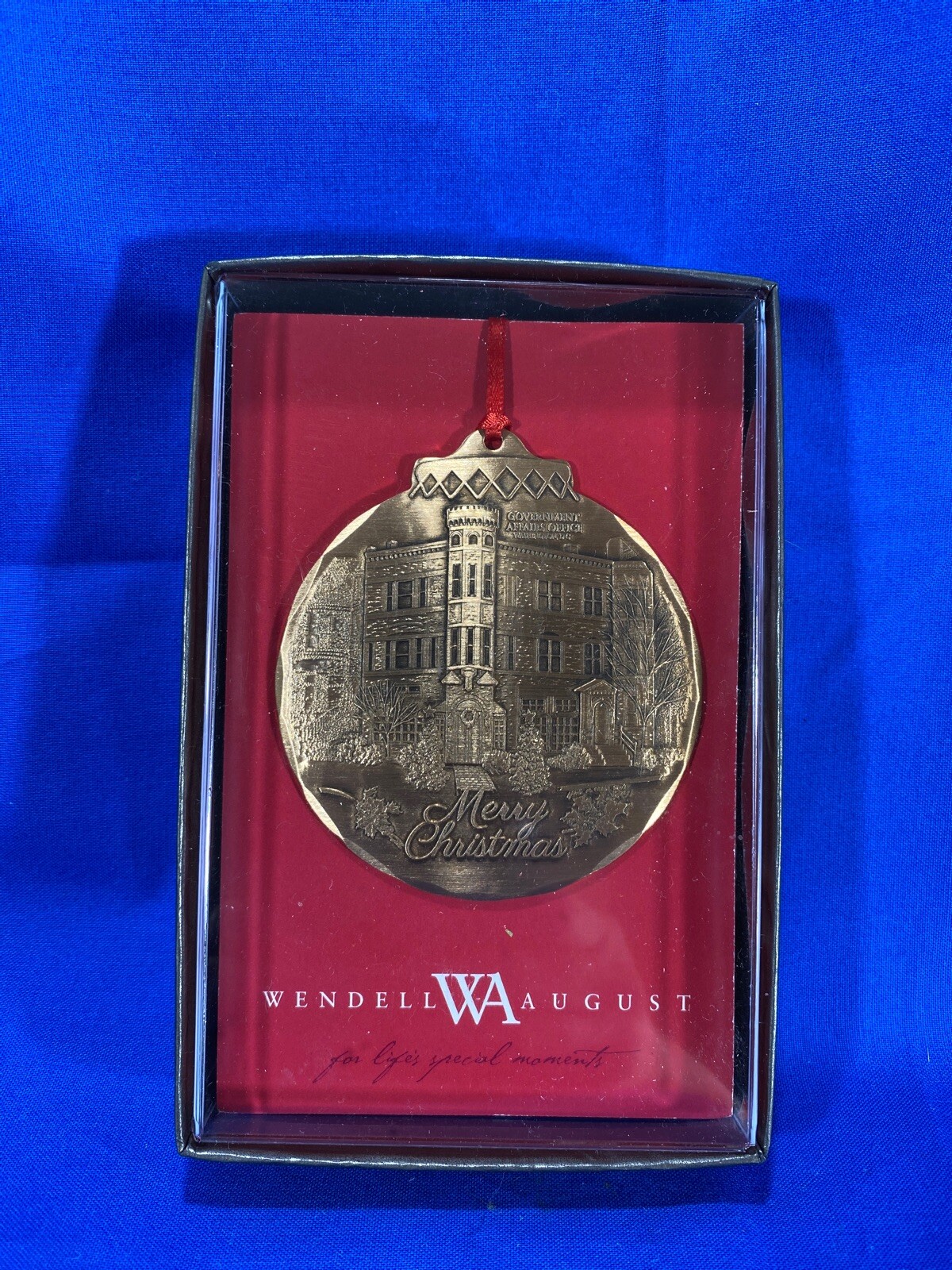 Wendell August Christmas Ornament Government Affairs Office eBay