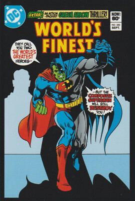   WORLD´S FINEST COMICS #283, DC Comics COMIC-POSTKARTE NEU *Superhelden