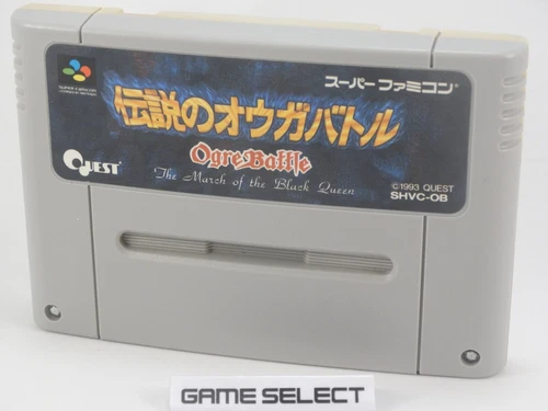 Densetsu No Ogre Battle March OF THE Black Queen Nintendo Super Famicom SNES JAP