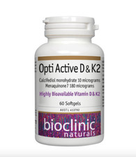 Bioclinic Naturals Opti Active D  K2 60 Caps RRP 54.95